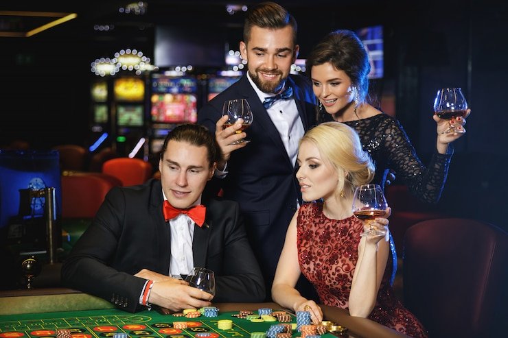 baladatoto slot live dealer studio featuring professional croupiers, HD cameras, and gaming tables in Jakarta headquarters