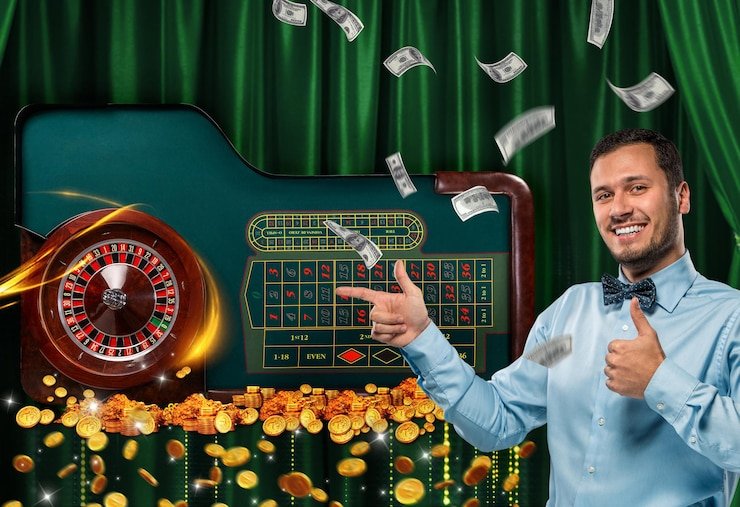 Caishen Wins live dealer studio on baladatoto slot with HD cameras, professional croupiers, and ornate Asian-themed décor